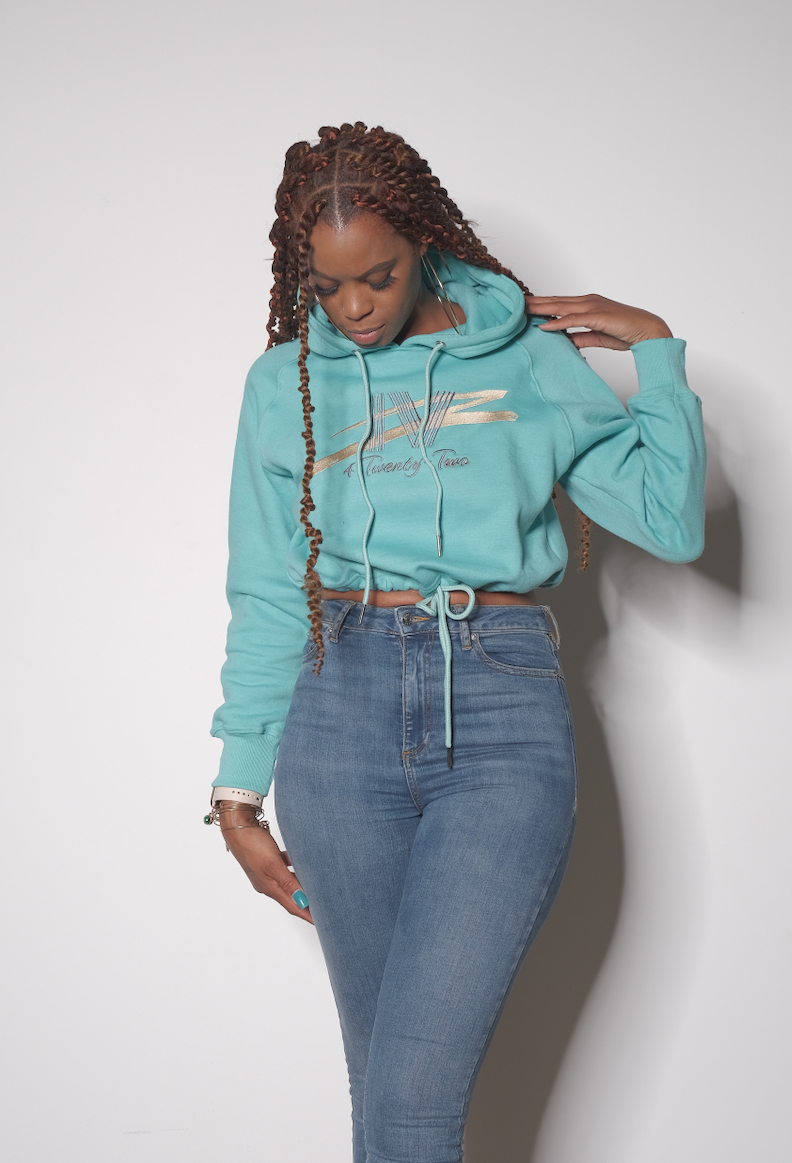 **PRE-ORDER** Aqua Crop & Burgundy Crop